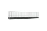 Vidaxl Aviary With Extension Silver 10425x107x212 Cm Steel Vidaxl Aviary With Extension Silver 10425x107x212 Cm Steel