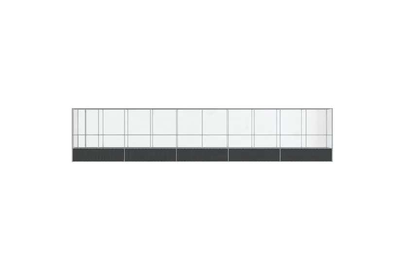 Vidaxl Aviary With Extension Silver 10425x107x212 Cm Steel Vidaxl Aviary With Extension Silver 10425x107x212 Cm Steel