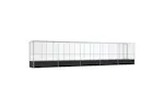 Vidaxl Aviary With Extension Silver 10425x107x212 Cm Steel Vidaxl Aviary With Extension Silver 10425x107x212 Cm Steel