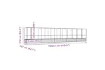 Vidaxl Aviary With Extension Silver 10425x107x212 Cm Steel Vidaxl Aviary With Extension Silver 10425x107x212 Cm Steel