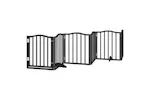 Vidaxl Dog Gate With Door Foldable 6 Panels Black 300 Cmpoplar Wood Vidaxl Dog Gate With Door Foldable 6 Panels Black 300 Cmpoplar Wood