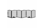 Vidaxl Dog Gate With Door Foldable 6 Panels Black 300 Cmpoplar Wood Vidaxl Dog Gate With Door Foldable 6 Panels Black 300 Cmpoplar Wood