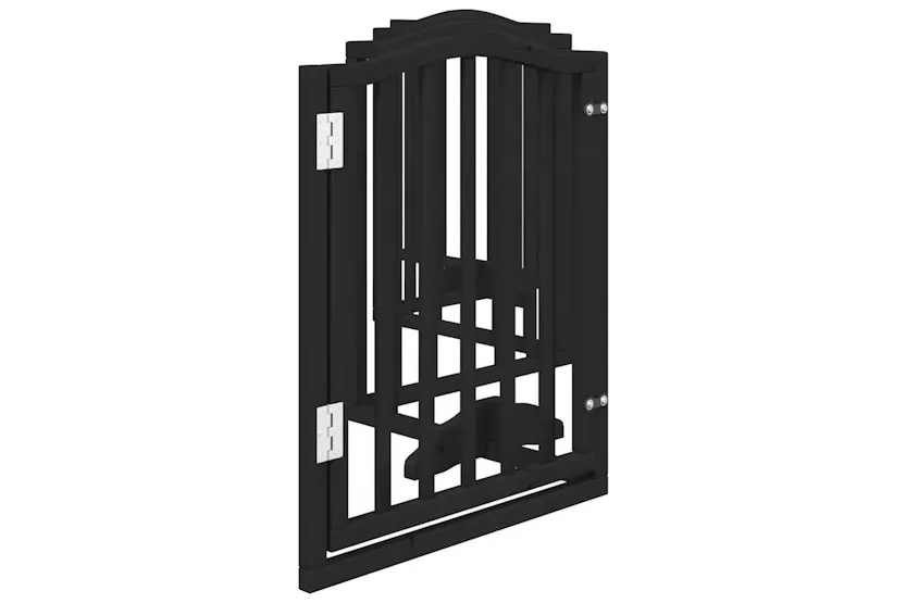 Vidaxl Dog Gate With Door Foldable 6 Panels Black 300 Cmpoplar Wood Vidaxl Dog Gate With Door Foldable 6 Panels Black 300 Cmpoplar Wood