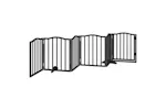 Vidaxl Dog Gate With Door Foldable 6 Panels Black 300 Cmpoplar Wood Vidaxl Dog Gate With Door Foldable 6 Panels Black 300 Cmpoplar Wood