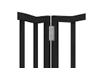 Vidaxl Dog Gate With Door Foldable 6 Panels Black 300 Cmpoplar Wood Vidaxl Dog Gate With Door Foldable 6 Panels Black 300 Cmpoplar Wood