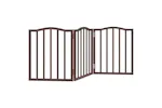 Vidaxl Dog Gate Foldable 3 Panels Brown Oak 150 Cmpoplar Wood Vidaxl Dog Gate Foldable 3 Panels Brown Oak 150 Cmpoplar Wood