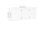 Vidaxl Dog Gate Foldable 3 Panels Brown Oak 150 Cmpoplar Wood Vidaxl Dog Gate Foldable 3 Panels Brown Oak 150 Cmpoplar Wood