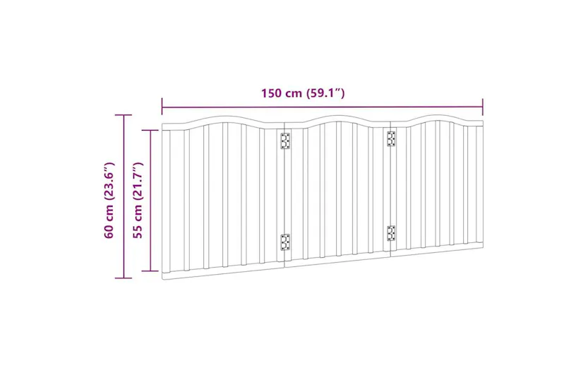 Vidaxl Dog Gate Foldable 3 Panels Brown Oak 150 Cmpoplar Wood Vidaxl Dog Gate Foldable 3 Panels Brown Oak 150 Cmpoplar Wood