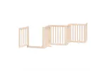 Vidaxl Dog Gate With Door Foldable 6 Panels 300 Cm Poplar Wood Vidaxl Dog Gate With Door Foldable 6 Panels 300 Cm Poplar Wood
