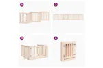 Vidaxl Dog Gate With Door Foldable 6 Panels 300 Cm Poplar Wood Vidaxl Dog Gate With Door Foldable 6 Panels 300 Cm Poplar Wood