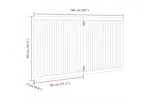 Vidaxl Dog Gate Foldable 2 Panels 160 Cm Poplar Wood Vidaxl Dog Gate Foldable 2 Panels 160 Cm Poplar Wood