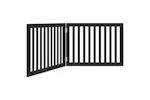 Vidaxl Dog Gate Foldable 2 Panels Black 160 Cm Poplar Wood Vidaxl Dog Gate Foldable 2 Panels Black 160 Cm Poplar Wood