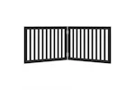 Vidaxl Dog Gate Foldable 2 Panels Black 160 Cm Poplar Wood Vidaxl Dog Gate Foldable 2 Panels Black 160 Cm Poplar Wood