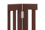 Vidaxl Dog Gate With Door Foldable 6 Panels Brown 300 Cm Poplar Wood Vidaxl Dog Gate With Door Foldable 6 Panels Brown 300 Cm Poplar Wood