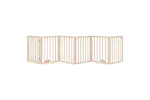 Vidaxl Dog Gate With Door Foldable 6 Panels 300 Cm Poplar Wood Vidaxl Dog Gate With Door Foldable 6 Panels 300 Cm Poplar Wood
