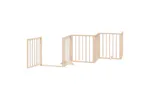 Vidaxl Dog Gate With Door Foldable 6 Panels 300 Cm Poplar Wood Vidaxl Dog Gate With Door Foldable 6 Panels 300 Cm Poplar Wood