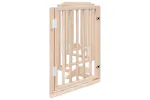 Vidaxl Dog Gate With Door Foldable 6 Panels 300 Cm Poplar Wood Vidaxl Dog Gate With Door Foldable 6 Panels 300 Cm Poplar Wood