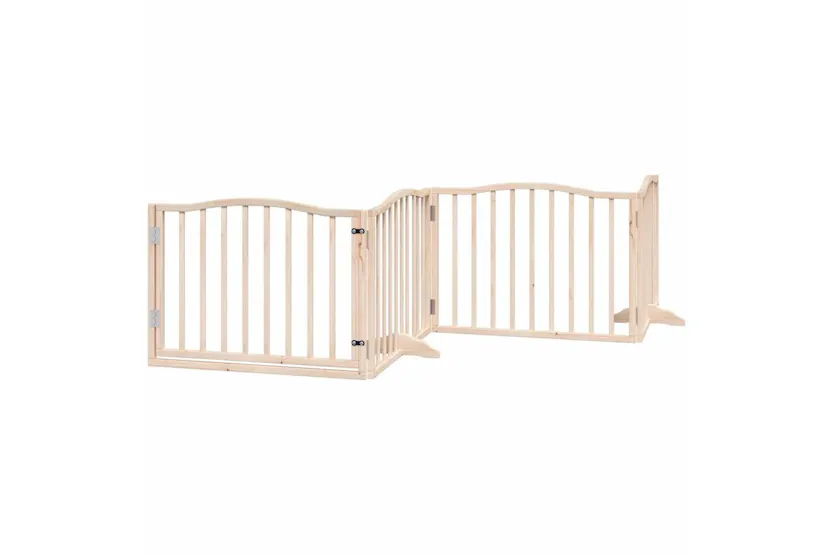 Vidaxl Dog Gate With Door Foldable 4 Panels 320 Cm Poplar Wood Vidaxl Dog Gate With Door Foldable 4 Panels 320 Cm Poplar Wood