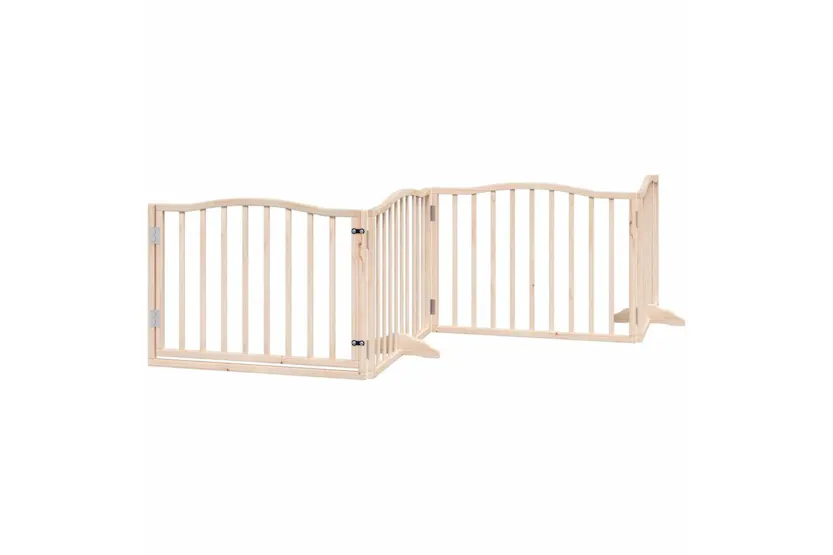 Vidaxl Dog Gate With Door Foldable 4 Panels 320 Cm Poplar Wood Vidaxl Dog Gate With Door Foldable 4 Panels 320 Cm Poplar Wood