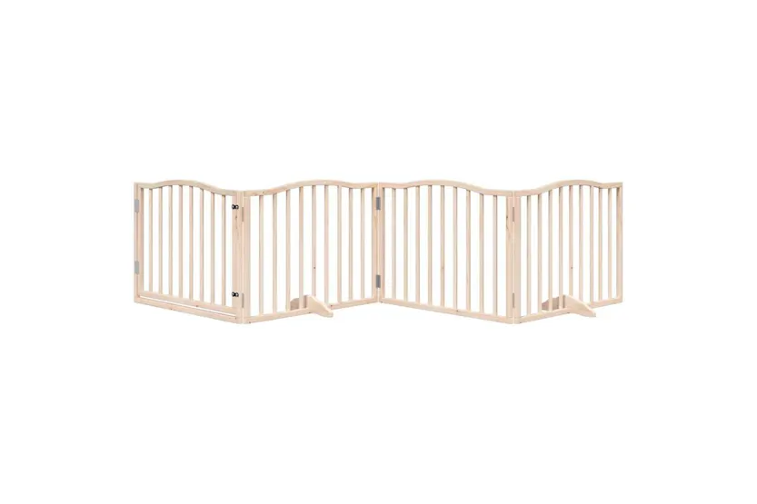 Vidaxl Dog Gate With Door Foldable 4 Panels 320 Cm Poplar Wood Vidaxl Dog Gate With Door Foldable 4 Panels 320 Cm Poplar Wood