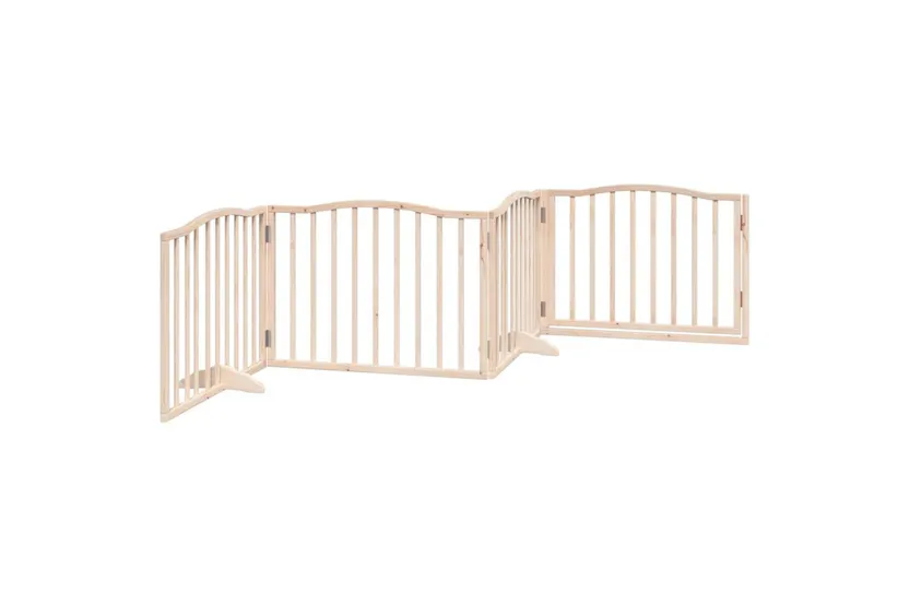 Vidaxl Dog Gate With Door Foldable 4 Panels 320 Cm Poplar Wood Vidaxl Dog Gate With Door Foldable 4 Panels 320 Cm Poplar Wood
