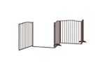Vidaxl Dog Gate With Door Foldable 4 Panels Brown Oak 320 Cm Poplar Wood Vidaxl Dog Gate With Door Foldable 4 Panels Brown Oak 320 Cm Poplar Wood