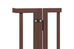 Vidaxl Dog Gate With Door Foldable 4 Panels Brown Oak 320 Cm Poplar Wood Vidaxl Dog Gate With Door Foldable 4 Panels Brown Oak 320 Cm Poplar Wood
