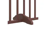 Vidaxl Dog Gate With Door Foldable 4 Panels Brown Oak 320 Cm Poplar Wood Vidaxl Dog Gate With Door Foldable 4 Panels Brown Oak 320 Cm Poplar Wood