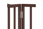 Vidaxl Dog Gate With Door Foldable 4 Panels Brown Oak 320 Cm Poplar Wood Vidaxl Dog Gate With Door Foldable 4 Panels Brown Oak 320 Cm Poplar Wood