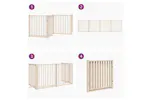 Vidaxl Dog Gate With Door Foldable 4 Panels 320 Cm Solid Wood Fir Vidaxl Dog Gate With Door Foldable 4 Panels 320 Cm Solid Wood Fir