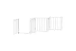 Vidaxl Dog Gate With Door Foldable 6 Panels White 300 Cm Solid Wood Fir Vidaxl Dog Gate With Door Foldable 6 Panels White 300 Cm Solid Wood Fir