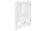 Vidaxl Dog Gate With Door Foldable 6 Panels White 300 Cm Solid Wood Fir Vidaxl Dog Gate With Door Foldable 6 Panels White 300 Cm Solid Wood Fir