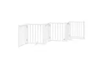 Vidaxl Dog Gate With Door Foldable 6 Panels White 300 Cm Solid Wood Fir Vidaxl Dog Gate With Door Foldable 6 Panels White 300 Cm Solid Wood Fir