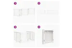 Vidaxl Dog Gate With Door Foldable 6 Panels White 300 Cm Solid Wood Fir Vidaxl Dog Gate With Door Foldable 6 Panels White 300 Cm Solid Wood Fir
