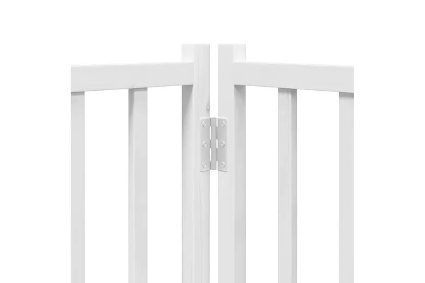 Vidaxl Dog Gate With Door Foldable 6 Panels White 300 Cm Solid Wood Fir Vidaxl Dog Gate With Door Foldable 6 Panels White 300 Cm Solid Wood Fir