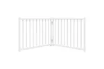 Vidaxl Dog Gate Foldable 2 Panels White 160 Cm Solid Wood Fir Vidaxl Dog Gate Foldable 2 Panels White 160 Cm Solid Wood Fir