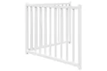 Vidaxl Dog Gate Foldable 2 Panels White 160 Cm Solid Wood Fir Vidaxl Dog Gate Foldable 2 Panels White 160 Cm Solid Wood Fir