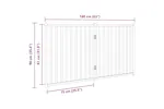Vidaxl Dog Gate Foldable 2 Panels White 160 Cm Solid Wood Fir Vidaxl Dog Gate Foldable 2 Panels White 160 Cm Solid Wood Fir