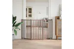 Vidaxl Dog Gate Foldable 3 Panels Brown Oak 150 Cm Solid Wood Fir Vidaxl Dog Gate Foldable 3 Panels Brown Oak 150 Cm Solid Wood Fir