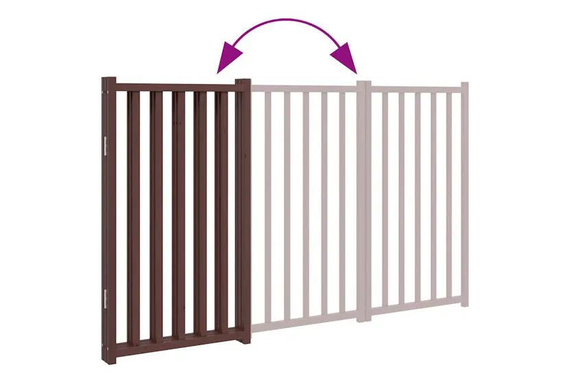 Vidaxl Dog Gate Foldable 3 Panels Brown Oak 150 Cm Solid Wood Fir Vidaxl Dog Gate Foldable 3 Panels Brown Oak 150 Cm Solid Wood Fir