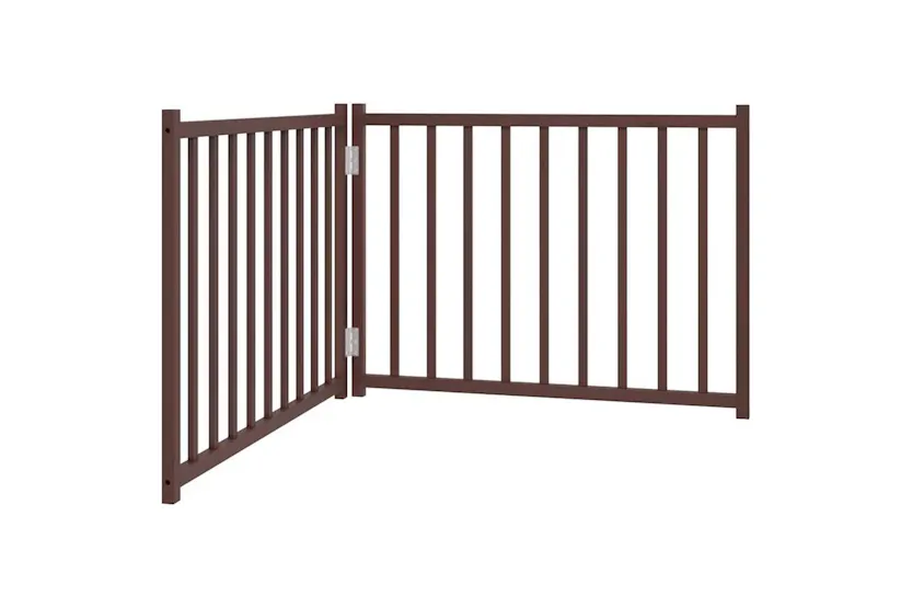Vidaxl Dog Gate Foldable 2 Panels Brown Oak 160 Cm Solid Wood Fir Vidaxl Dog Gate Foldable 2 Panels Brown Oak 160 Cm Solid Wood Fir