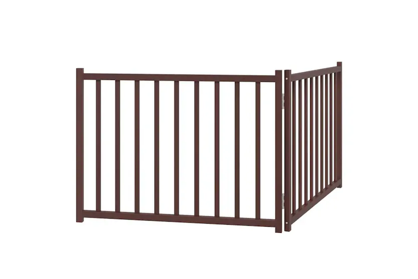 Vidaxl Dog Gate Foldable 2 Panels Brown Oak 160 Cm Solid Wood Fir Vidaxl Dog Gate Foldable 2 Panels Brown Oak 160 Cm Solid Wood Fir