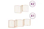 Vidaxl Dog Gate With Door Foldable 12 Panels 600 Cm Poplar Wood Vidaxl Dog Gate With Door Foldable 12 Panels 600 Cm Poplar Wood