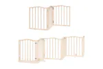 Vidaxl Dog Gate With Door Foldable 12 Panels 600 Cm Poplar Wood Vidaxl Dog Gate With Door Foldable 12 Panels 600 Cm Poplar Wood