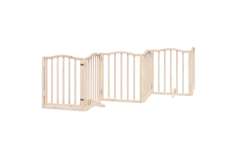 Vidaxl Dog Gate With Door Foldable 12 Panels 600 Cm Poplar Wood Vidaxl Dog Gate With Door Foldable 12 Panels 600 Cm Poplar Wood