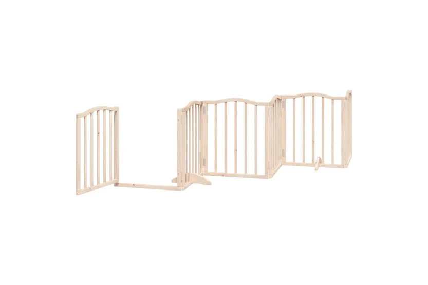 Vidaxl Dog Gate With Door Foldable 12 Panels 600 Cm Poplar Wood Vidaxl Dog Gate With Door Foldable 12 Panels 600 Cm Poplar Wood