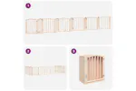 Vidaxl Dog Gate With Door Foldable 12 Panels 600 Cm Poplar Wood Vidaxl Dog Gate With Door Foldable 12 Panels 600 Cm Poplar Wood