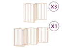 Vidaxl Dog Gate With Door Foldable 15 Panels 750 Cm Poplar Wood Vidaxl Dog Gate With Door Foldable 15 Panels 750 Cm Poplar Wood