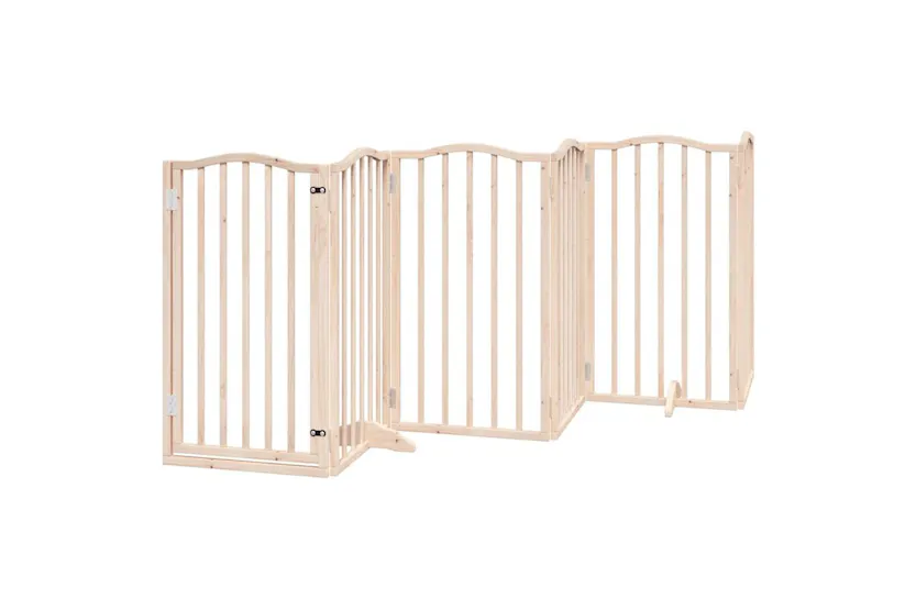 Vidaxl Dog Gate With Door Foldable 15 Panels 750 Cm Poplar Wood Vidaxl Dog Gate With Door Foldable 15 Panels 750 Cm Poplar Wood