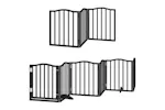 Vidaxl Dog Gate With Door Foldable 15 Panels Black 750 Cm Poplar Wood Vidaxl Dog Gate With Door Foldable 15 Panels Black 750 Cm Poplar Wood